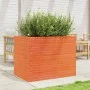 Jardinera madera maciza de pino marrón cera 90x60x68,5 cm de vidaXL, Maceteros y jardineras - Ref: Foro24-3282501, Precio: 25...