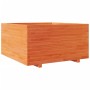 Jardinera madera maciza de pino marrón cera 90x90x49,5 cm by vidaXL, Pots and planters - Ref: Foro24-3282536, Price: 239,29 €...