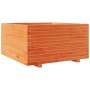 Jardinera madera maciza de pino marrón cera 90x90x49,5 cm by vidaXL, Pots and planters - Ref: Foro24-3282536, Price: 239,29 €...