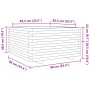 Jardinera madera maciza de pino marrón cera 90x90x49,5 cm by vidaXL, Pots and planters - Ref: Foro24-3282536, Price: 239,29 €...
