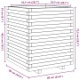 Imprägnierte Kiefernholz-Pflanzschale 60x60x72,5 cm von vidaXL, Töpfe und Pflanzgefäße - Ref: Foro24-3282583, Preis: 200,48 €...