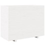 Massive Blumenkasten aus weißem Kiefernholz 90x40x72,5 cm von vidaXL, Töpfe und Pflanzgefäße - Ref: Foro24-3282595, Preis: 23...
