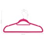 Set mit 100 rutschfesten Kleiderbügeln aus rosa Samt von vidaXL, Kleiderbügel - Ref: Foro24-289925, Preis: 62,64 €, Rabatt: %