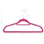 Set of 100 non-slip pink velvet clothes hangers by vidaXL, Hangers - Ref: Foro24-289925, Price: 63,95 €, Discount: %
