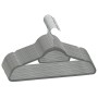 Juego de perchas de ropa 20 uds antideslizantes terciopelo gris de vidaXL, Perchas - Ref: Foro24-289917, Precio: 22,89 €, Des...