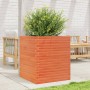 Jardinera de madera maciza de pino marrón cera 60x60x68,5 cm von vidaXL, Töpfe und Pflanzgefäße - Ref: Foro24-3282471, Preis:...