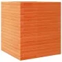 Jardinera de madera maciza de pino marrón cera 60x60x68,5 cm von vidaXL, Töpfe und Pflanzgefäße - Ref: Foro24-3282471, Preis:...
