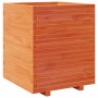 Jardinera madera maciza de pino marrón cera 60x60x72,5 cm von vidaXL, Töpfe und Pflanzgefäße - Ref: Foro24-3282581, Preis: 22...