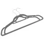 Set of 20 non-slip gray velvet clothes hangers by vidaXL, Hangers - Ref: Foro24-289917, Price: 18,82 €, Discount: %