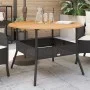 Mesa de jardín superficie madera acacia ratán negro Ø110x71 cm von vidaXL, Gartentische - Ref: Foro24-368625, Preis: 151,44 €...