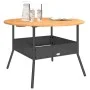 Mesa de jardín superficie madera acacia ratán negro Ø110x71 cm von vidaXL, Gartentische - Ref: Foro24-368625, Preis: 151,44 €...