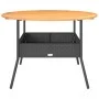 Mesa de jardín superficie madera acacia ratán negro Ø110x71 cm von vidaXL, Gartentische - Ref: Foro24-368625, Preis: 151,44 €...