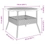 Mesa de jardín superficie madera acacia ratán negro Ø110x71 cm by vidaXL, Garden tables - Ref: Foro24-368625, Price: 153,98 €...
