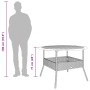 Mesa de jardín superficie madera acacia ratán negro Ø110x71 cm by vidaXL, Garden tables - Ref: Foro24-368625, Price: 153,98 €...