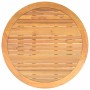 Mesa de jardín superficie de madera ratán PE beige Ø110x71 cm by vidaXL, Garden tables - Ref: Foro24-368627, Price: 160,66 €,...