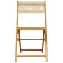 Set de comedor jardín 5 pzas polipropileno madera maciza beige von vidaXL, Gartensets - Ref: Foro24-3281783, Preis: 310,62 €,...