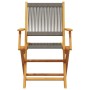 Set de comedor jardín 5 pzas polipropileno madera maciza gris by vidaXL, Garden sets - Ref: Foro24-3281818, Price: 387,01 €, ...