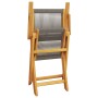 Set de comedor jardín 5 pzas polipropileno madera maciza gris by vidaXL, Garden sets - Ref: Foro24-3281818, Price: 387,01 €, ...