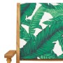 Set de comedor jardín 5 pzas tela madera maciza estampado hojas by vidaXL, Garden sets - Ref: Foro24-3281824, Price: 363,07 €...