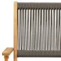 Set de comedor jardín 5 pzas polipropileno madera maciza gris by vidaXL, Garden sets - Ref: Foro24-3281830, Price: 370,73 €, ...