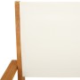 Set de comedor de jardín 5 pzas tela madera maciza blanco crema by vidaXL, Garden sets - Ref: Foro24-3281832, Price: 338,74 €...