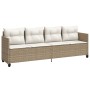 Juego de sofás jardín con cojines 5 pzas ratán sintético beige by vidaXL, Garden sets - Ref: Foro24-3261525, Price: 413,78 €,...