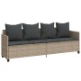 Set de sofás jardín y cojines 5 pzas ratán sintético gris claro by vidaXL, Garden sets - Ref: Foro24-3261550, Price: 407,24 €...