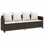 Set comedor de jardín 5 piezas y cojines ratán sintético marrón by vidaXL, Garden sets - Ref: Foro24-3261546, Price: 400,09 €...