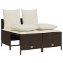 Set comedor de jardín 5 piezas y cojines ratán sintético marrón by vidaXL, Garden sets - Ref: Foro24-3261546, Price: 400,09 €...