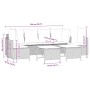 Set comedor de jardín 5 piezas y cojines ratán sintético marrón by vidaXL, Garden sets - Ref: Foro24-3261546, Price: 400,09 €...