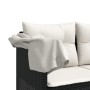 Set de muebles de jardín 5 pzas y cojines ratán sintético negro by vidaXL, Garden sets - Ref: Foro24-3261527, Price: 396,20 €...