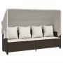 Set comedor de jardín 5 piezas y cojines ratán sintético marrón by vidaXL, Garden sets - Ref: Foro24-3261552, Price: 437,21 €...