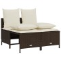 Set comedor de jardín 5 piezas y cojines ratán sintético marrón by vidaXL, Garden sets - Ref: Foro24-3261552, Price: 437,21 €...