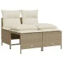 Gartensofa-Set mit 5-teiligen Kissen aus synthetischem Rattan in Beige. von vidaXL, Gartensets - Ref: Foro24-3261531, Preis: ...