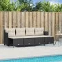 Set de muebles de jardín 5 pzas y cojines ratán sintético negro by vidaXL, Garden sets - Ref: Foro24-3261533, Price: 305,46 €...