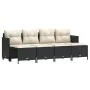 Set de muebles de jardín 5 pzas y cojines ratán sintético negro by vidaXL, Garden sets - Ref: Foro24-3261533, Price: 305,46 €...