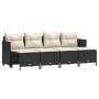 Set de muebles de jardín 5 pzas y cojines ratán sintético negro by vidaXL, Garden sets - Ref: Foro24-3261533, Price: 310,32 €...