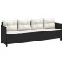 Set de muebles de jardín 5 pzas y cojines ratán sintético negro by vidaXL, Garden sets - Ref: Foro24-3261533, Price: 305,46 €...
