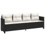 Set de muebles de jardín 5 pzas y cojines ratán sintético negro by vidaXL, Garden sets - Ref: Foro24-3261533, Price: 310,32 €...