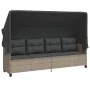 Set de sofás jardín y cojines 5 pzas ratán sintético gris claro by vidaXL, Garden sets - Ref: Foro24-3261544, Price: 378,34 €...