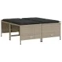 Set de sofás jardín y cojines 5 pzas ratán sintético gris claro by vidaXL, Garden sets - Ref: Foro24-3261544, Price: 378,34 €...