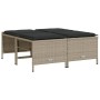 Set de sofás jardín y cojines 5 pzas ratán sintético gris claro by vidaXL, Garden sets - Ref: Foro24-3261544, Price: 366,32 €...