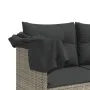 Set de sofás jardín y cojines 5 pzas ratán sintético gris claro by vidaXL, Garden sets - Ref: Foro24-3261544, Price: 378,34 €...