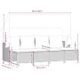 Set de sofás jardín y cojines 5 pzas ratán sintético gris claro by vidaXL, Garden sets - Ref: Foro24-3261544, Price: 378,34 €...