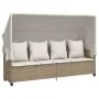 Juego de sofás jardín con cojines 5 pzas ratán sintético beige by vidaXL, Garden sets - Ref: Foro24-3261567, Price: 403,74 €,...