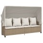 Juego de sofás jardín con cojines 5 pzas ratán sintético beige by vidaXL, Garden sets - Ref: Foro24-3261567, Price: 348,03 €,...