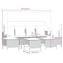 Gartensofa-Set mit 5-teiligen Kissen aus synthetischem Rattan in Beige. von vidaXL, Gartensets - Ref: Foro24-3261567, Preis: ...