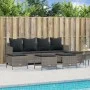 Gartensitzgruppe mit 5-teiligen Sofas und Kissen aus grauem synthetischem Rattan. von vidaXL, Gartensets - Ref: Foro24-326155...