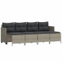 Set de sofás jardín y cojines 5 pzas ratán sintético gris claro by vidaXL, Garden sets - Ref: Foro24-3261538, Price: 338,27 €...