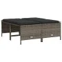 Juego de sofás jardín con cojines 5 pzas ratán sintético gris by vidaXL, Garden sets - Ref: Foro24-3261565, Price: 382,23 €, ...